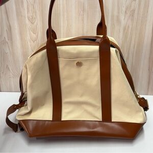 Elegant Tan and Cream Women's Tote Bag